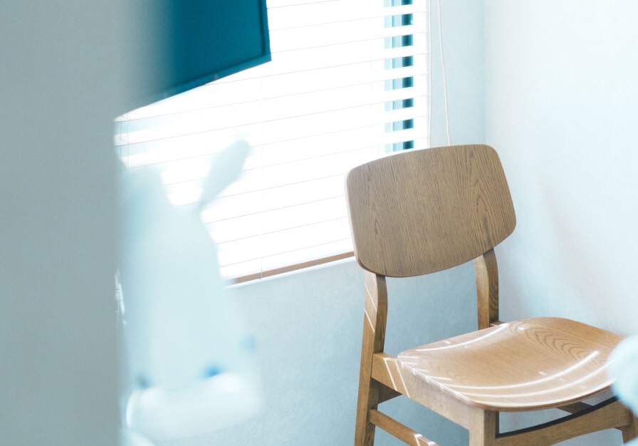 患者様がリラックスして相談できるよう配慮された、居心地の良い空間