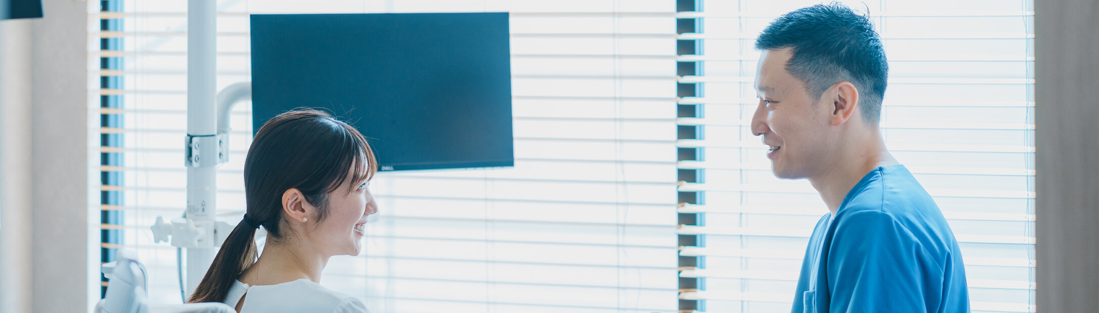 安心して相談できる、信頼関係の築かれた歯科医師と患者様