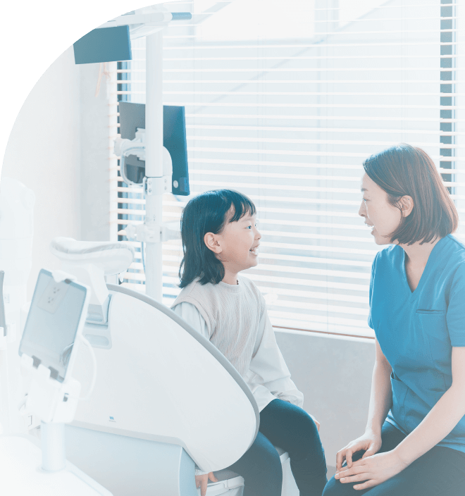 子供がリラックスして、予防歯科の指導を受けられるよう配慮された診察室